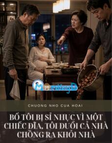 BỐ TÔI BỊ SỈ NHỤC VÌ MỘT CHIẾC ĐĨA, TÔI ĐUỔI CẢ NHÀ CHỒNG RA KHỎI NHÀ
